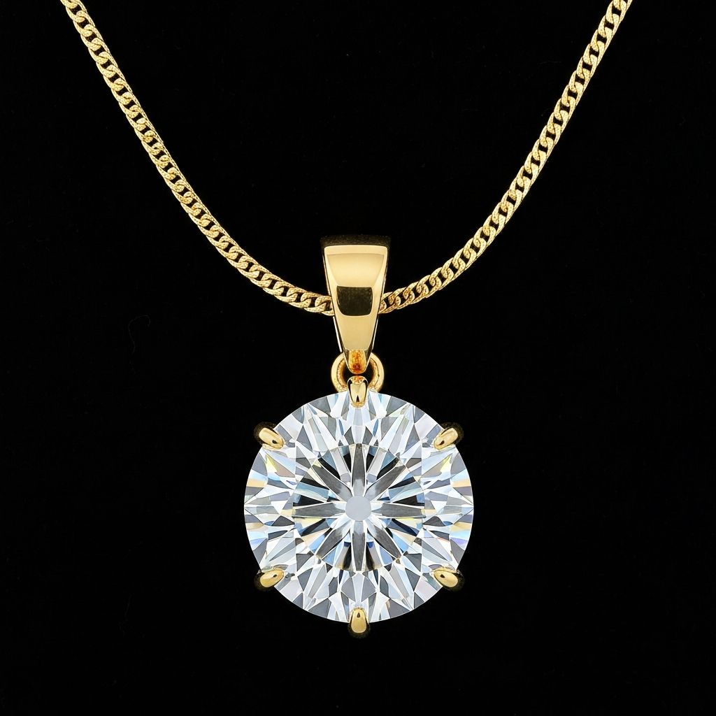 Diamond pendant necklace