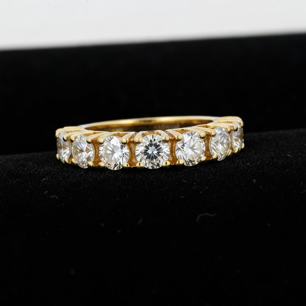 Five-stone channel-set band