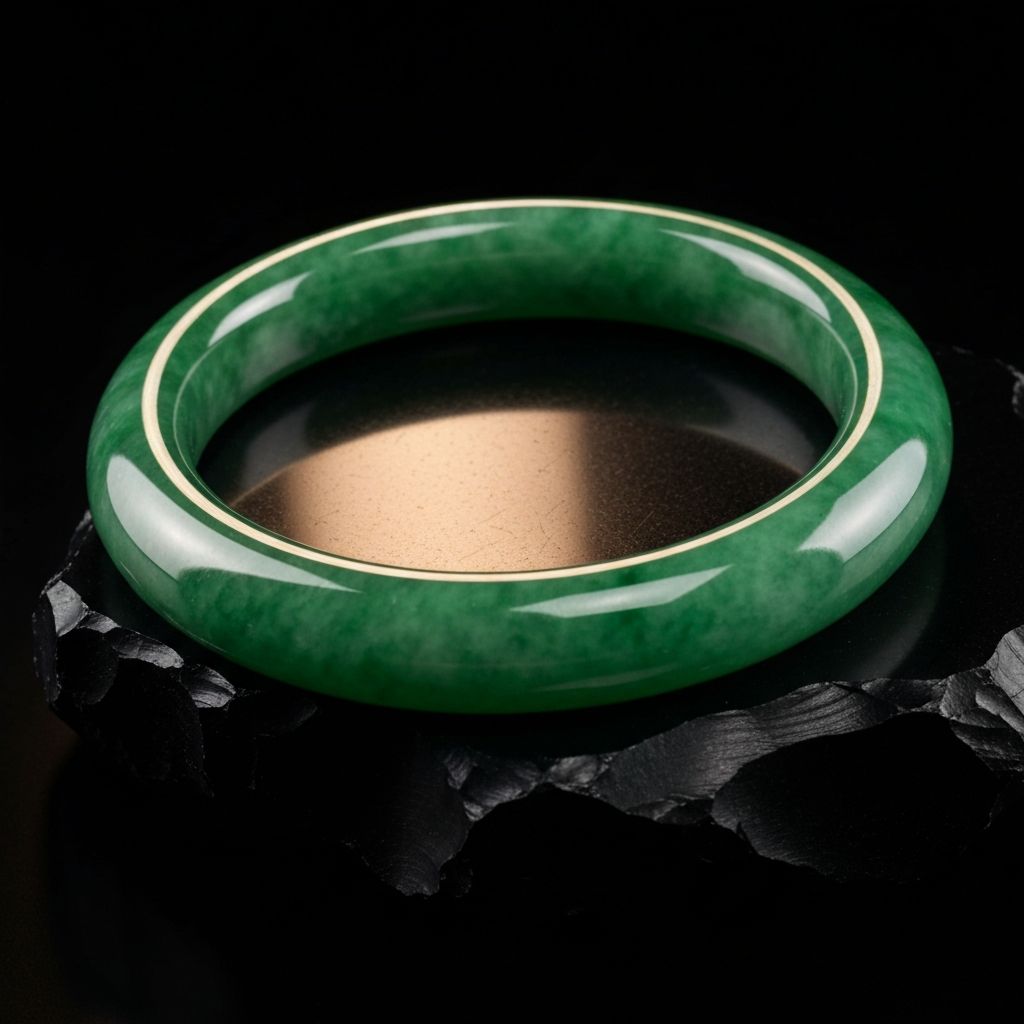 Jade bangle bracelet